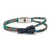 Thick Single Black and Multi Coloured Zipper Bracelet