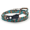 Thick Double/Four Black and Multi Coloured Zipper Bracelet and Necklace in One