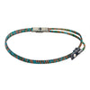 Thick Double/Four Black and Multi Coloured Zipper Bracelet and Necklace in One