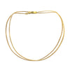 Triple-Six Butter and Brass Zipper Bracelet and Necklace in One
