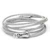 Triple-Six Steel and Pale Grey Zipper Bracelet and Necklace in One